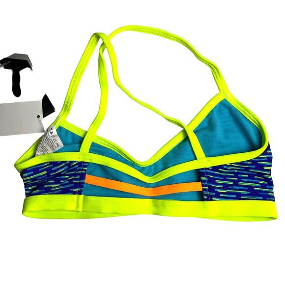 TYR DuraFast One Vitality Trinity Top Swim Top Yellow Blue - Size XS 0/2 - $30 - Picture 3 of 6